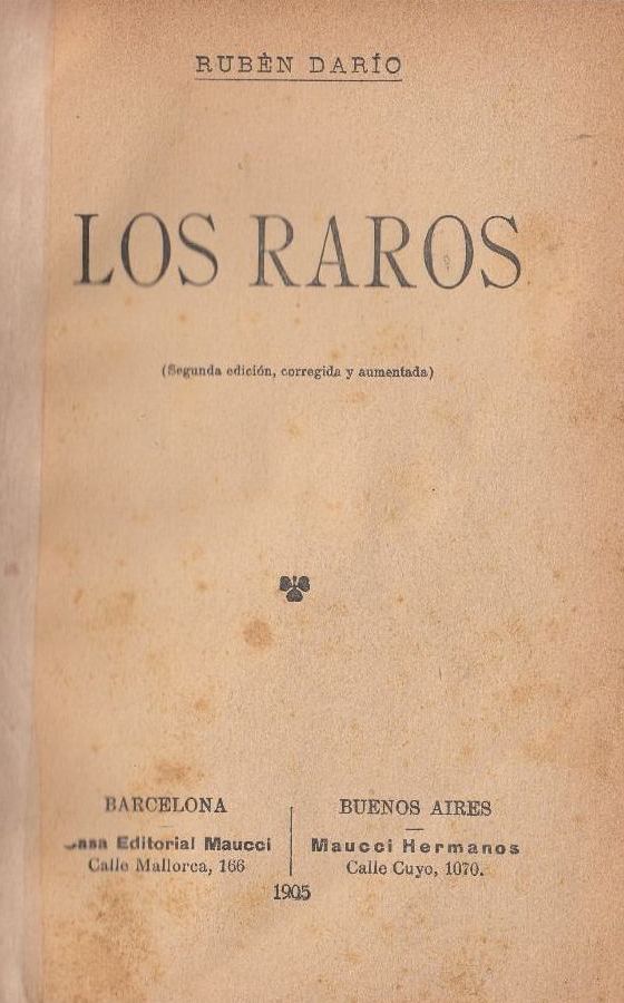 Los Raros 1905